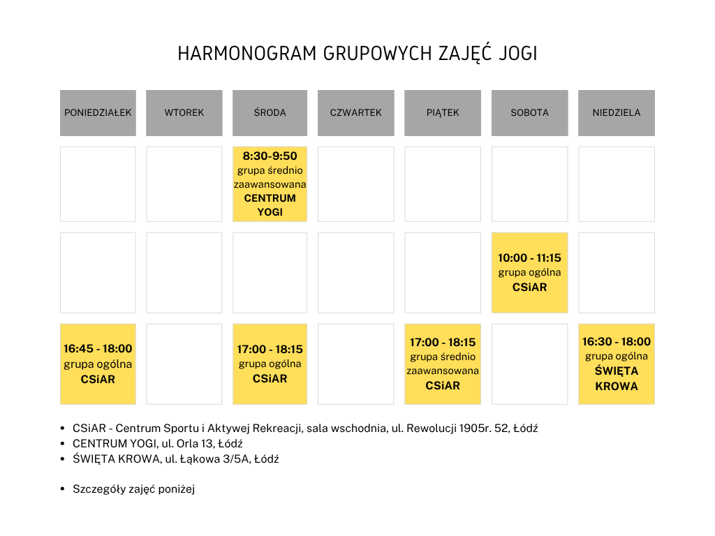 joga harmonogram 03 2026